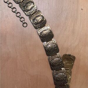 Gold Lion Medallion Belt